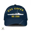 Uss Cofer De-208 Classic Baseball Cap Gift For Navy Veteran, Custom Print/embroidered Us Navy Ships Classic Cap