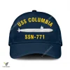Uss Columbia Ssn-771 V2 Classic Baseball Cap Gift For Navy Veteran, Custom Print/embroidered Us Navy Ships Classic Cap