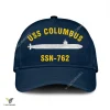 Uss Columbus Ssn 762 V2 Classic Baseball Cap Gift For Navy Veteran, Custom Print/embroidered Us Navy Ships Classic Cap