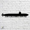 Uss Columbus Ssn 762 V2 Navy Ship Metal Art, Navy Ships Silhouette Metal Gift For Navy Veteran, Custom Us Navy Ship Metal Sign