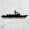 Uss Copeland Ffg-25 Navy Ship Metal Art, Navy Ships Silhouette Metal Gift For Navy Veteran, Custom Us Navy Ship Metal Sign