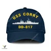 Uss Corry Dd-817 Classic Baseball Cap Gift For Navy Veteran, Custom Print/embroidered Us Navy Ships Classic Cap