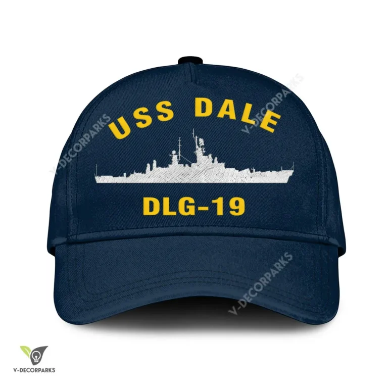 Uss Dale Dlg-19 Classic Baseball Cap Gift For Navy Veteran, Custom Print/embroidered Us Navy Ships Classic Cap
