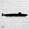 Uss Daniel Webster Ssbn-626 Navy Ship Metal Art, Navy Ships Silhouette Metal Gift For Navy Veteran, Custom Us Navy Ship Metal Sign