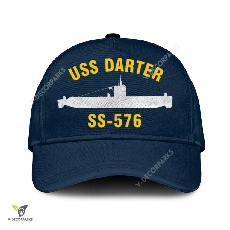 Uss Darter Ss-576 Classic Baseball Cap Gift For Navy Veteran, Custom Print/embroidered Us Navy Ships Classic Cap