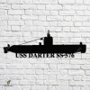 Uss Darter Ss-576 Navy Ship Metal Art, Navy Ships Silhouette Metal Gift For Navy Veteran, Custom Us Navy Ship Metal Sign