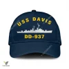 Uss Davis Dd-937 Classic Baseball Cap Gift For Navy Veteran, Custom Print/embroidered Us Navy Ships Classic Cap