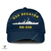 Uss Decatur Dd-936 Classic Baseball Cap Gift For Navy Veteran, Custom Print/embroidered Us Navy Ships Classic Cap