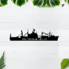 Uss Durham Lka-114 Metal Wall Art, Custom Us Navy Ships Metal Sign, Metal Veteran Decor, Navy Gift, Decor Decoration