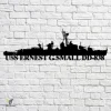 Uss Ernest G. Small Dd-838 Navy Ship Metal Art, Navy Ships Silhouette Metal Gift For Navy Veteran, Custom Us Navy Ship Metal Sign
