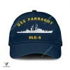 Uss Farragut Dlg-6 Classic Baseball Cap Gift For Navy Veteran, Custom Print/embroidered Us Navy Ships Classic Cap