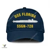 Uss Florida Ssgn-728 Classic Baseball Cap Gift For Navy Veteran, Custom Print/embroidered Us Navy Ships Classic Cap