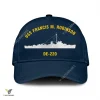 Uss Francis M. Robinson De-220 Classic Baseball Cap Gift For Navy Veteran, Custom Print/embroidered Us Navy Ships Classic Cap