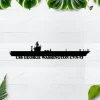 Uss George Washington Cvn-73 Metal Wall Art, Custom Us Navy Ships Metal Sign, Metal Veteran Decor, Navy Gift, Decor Decoration
