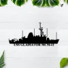 Uss Gladiator Mcm-11 Metal Wall Art, Custom Us Navy Ships Metal Sign, Metal Veteran Decor, Navy Gift, Decor Decoration