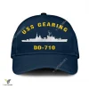 Uss Gearing Dd-710 Classic Baseball Cap Gift For Navy Veteran, Custom Print/embroidered Us Navy Ships Classic Cap