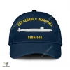 Uss George C. Marshall Ssbn-646 Classic Baseball Cap Gift For Navy Veteran, Custom Print/embroidered Us Navy Ships Classic Cap