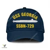 Uss Georgia Ssbn-729 Classic Baseball Cap Gift For Navy Veteran, Custom Print/embroidered Us Navy Ships Classic Cap