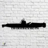 Uss Grayback Ssg-574 Navy Ship Metal Art, Navy Ships Silhouette Metal Gift For Navy Veteran, Custom Us Navy Ship Metal Sign