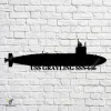 Uss Grayling Ssn-646 Navy Ship Metal Art, Navy Ships Silhouette Metal Gift For Navy Veteran, Custom Us Navy Ship Metal Sign