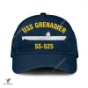 Uss Grenadier Ss 525 Classic Baseball Cap Gift For Navy Veteran, Custom Print/embroidered Us Navy Ships Classic Cap