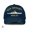 Uss Gridley Dlg-21 Classic Baseball Cap Gift For Navy Veteran, Custom Print/embroidered Us Navy Ships Classic Cap
