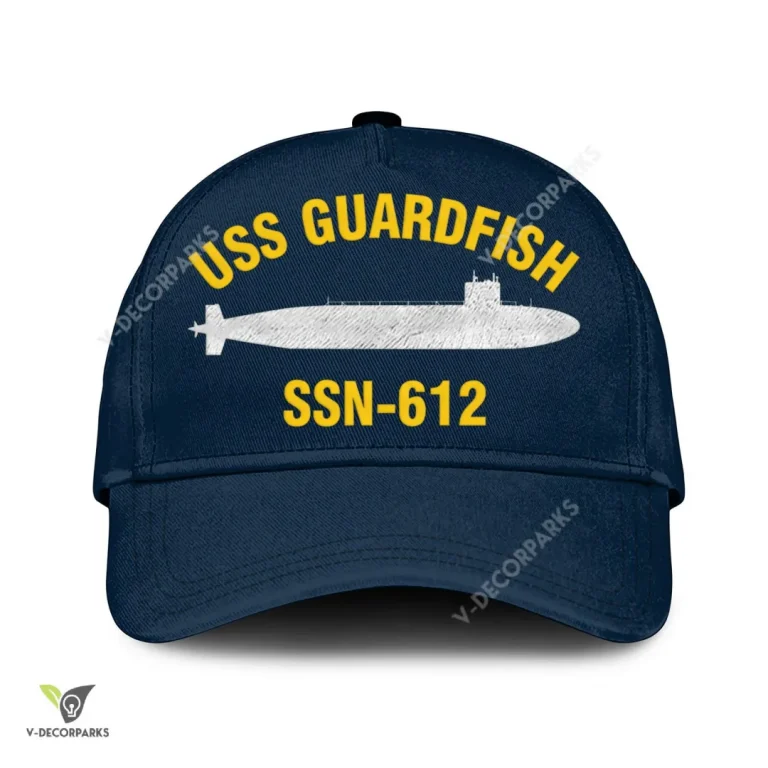 Uss Guardfish Ssn-612 Classic Baseball Cap Gift For Navy Veteran, Custom Print/embroidered Us Navy Ships Classic Cap