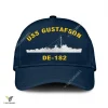 Uss Gustafson De-182 Classic Baseball Cap Gift For Navy Veteran, Custom Print/embroidered Us Navy Ships Classic Cap