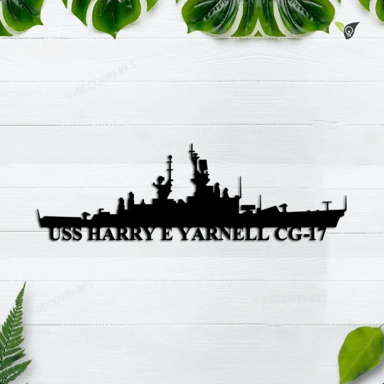 Uss Harry E Yarnell Cg-17 Metal Wall Art, Custom Us Navy Ships Metal Sign, Metal Veteran Decor, Navy Gift, Decor Decoration