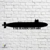 Uss Haddo Ssn-604 Navy Ship Metal Art, Navy Ships Silhouette Metal Gift For Navy Veteran, Custom Us Navy Ship Metal Sign