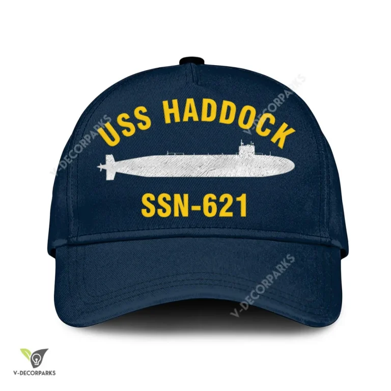Uss Haddock Ssn-621 Classic Baseball Cap Gift For Navy Veteran, Custom Print/embroidered Us Navy Ships Classic Cap