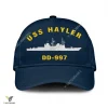 Uss Hayler Dd-997 Classic Baseball Cap Gift For Navy Veteran, Custom Print/embroidered Us Navy Ships Classic Cap