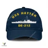 Uss Hayter De-212 Classic Baseball Cap Gift For Navy Veteran, Custom Print/embroidered Us Navy Ships Classic Cap