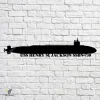 Uss Henry M. Jackson Ssbn-730 Navy Ship Metal Art, Navy Ships Silhouette Metal Gift For Navy Veteran, Custom Us Navy Ship Metal Sign