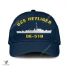 Uss Heyliger De-510 Classic Baseball Cap Gift For Navy Veteran, Custom Print/embroidered Us Navy Ships Classic Cap