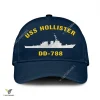 Uss Hollister Dd-788 Classic Baseball Cap Gift For Navy Veteran, Custom Print/embroidered Us Navy Ships Classic Cap