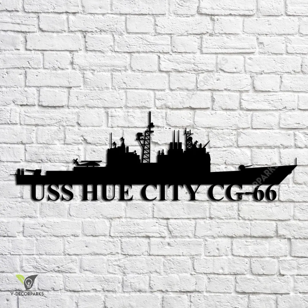 USS-Hue-City-CG-66_metalmu_e4059ad6-b42e-4c77-b0af-1dba953845dd.webp Uss Hue City Cg-66 Navy Ship Metal Art, Custom Us Navy Ship Metal Sign, Navy Ships Silhouette Metal Gift For Navy Veteran