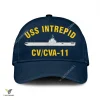 Uss Intrepid Cvcva-11 Classic Baseball Cap Gift For Navy Veteran, Custom Print/embroidered Us Navy Ships Classic Cap