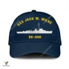 Uss Jack W. Wilke De-800 Classic Baseball Cap Gift For Navy Veteran, Custom Print/embroidered Us Navy Ships Classic Cap