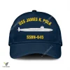 Uss James K. Polk Ssbn-645 Classic Baseball Cap Gift For Navy Veteran, Custom Print/embroidered Us Navy Ships Classic Cap