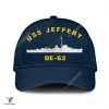 Uss Jeffery De-63 Classic Baseball Cap Gift For Navy Veteran, Custom Print/embroidered Us Navy Ships Classic Cap