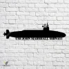 Uss John Marshall Ssbn-611 Navy Ship Metal Art, Navy Ships Silhouette Metal Gift For Navy Veteran, Custom Us Navy Ship Metal Sign