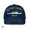 Uss John S. Mccain Ddg-56 Classic Baseball Cap Gift For Navy Veteran, Custom Print/embroidered Us Navy Ships Classic Cap
