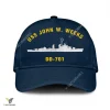 Uss John W. Weeks Dd-701 Classic Baseball Cap Gift For Navy Veteran, Custom Print/embroidered Us Navy Ships Classic Cap