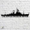 Uss Jonas Ingram Dd-938 Navy Ship Metal Art, Navy Ships Silhouette Metal Gift For Navy Veteran, Custom Us Navy Ship Metal Sign