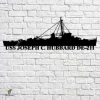 Uss Joseph C. Hubbard De-211 Navy Ship Metal Art, Navy Ships Silhouette Metal Gift For Navy Veteran, Custom Us Navy Ship Metal Sign