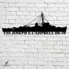 Uss Joseph E. Campbell De-70 Navy Ship Metal Art, Navy Ships Silhouette Metal Gift For Navy Veteran, Custom Us Navy Ship Metal Sign