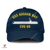 Uss Kasaan Bay Cve-69 Classic Baseball Cap Gift For Navy Veteran, Custom Print/embroidered Us Navy Ships Classic Cap