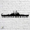 Uss Little Rock Cl 92 Navy Ship Metal Art, Navy Ships Silhouette Metal Gift For Navy Veteran, Custom Us Navy Ship Metal Sign