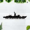 Uss Lockwood De-1064 Metal Wall Art, Custom Us Navy Ships Metal Sign, Metal Veteran Decor, Navy Gift, Decor Decoration